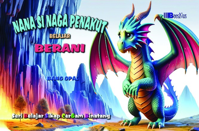 Seri Belajar Sikap Cergam Binatang Nana Si Naga Penakut Belajar Berani 